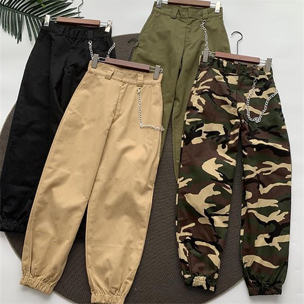 high waist cargo joggers women pants camouflage loose bottoms streetwear punk hippie long trousers spring, Black;white
high waist cargo joggers women pants camouflage loose bottoms streetwear punk hippie long trousers spring, Black;white
