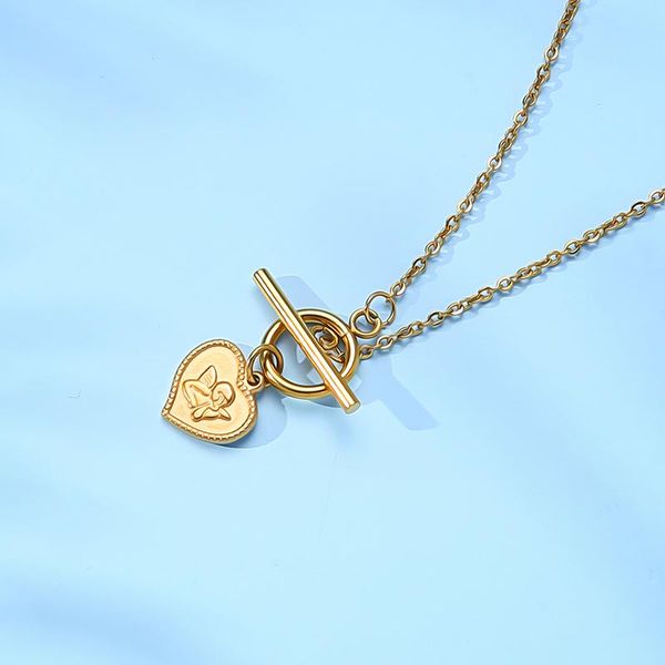 chains heart angel necklace for women gold stainless steel toggle metal kette choker collier women's neck chain, Silver
chains heart angel necklace for women gold stainless steel toggle metal kette choker collier women's neck chain, Silver