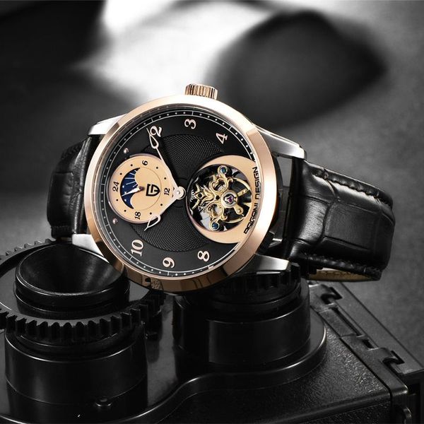 2021men's mechanical watch luxury sports leather stainless steel tourbillon men's automatic waterproof wristwatches, Slivery;brown
2021men's mechanical watch luxury sports leather stainless steel tourbillon men's automatic waterproof wristwatches, Slivery;brown