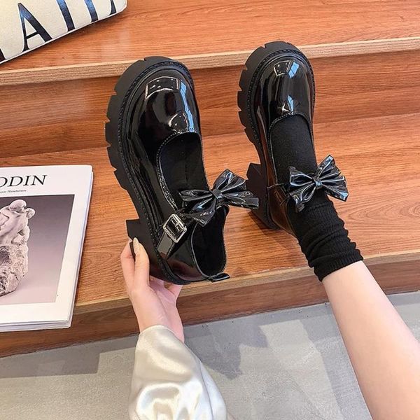 dress shoes women student platform leather japanese style ankle strap round toe high heels cute lolita jk girls mary jane, Black
dress shoes women student platform leather japanese style ankle strap round toe high heels cute lolita jk girls mary jane, Black