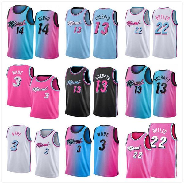 white blue black 2021 basketball jersey new dwyane tyler wade jimmy herro bam 22 butler 13 adebayo city edion, Black;red
white blue black 2021 basketball jersey new dwyane tyler wade jimmy herro bam 22 butler 13 adebayo city edion, Black;red