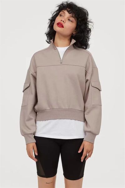 women's hoodies & sweatshirts autumn / winter 2021 korean fashion pullover stand collar short hoodie versatile half open zipper high, Black
women's hoodies & sweatshirts autumn / winter 2021 korean fashion pullover stand collar short hoodie versatile half open zipper high, Black