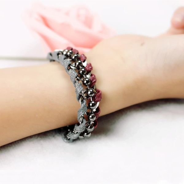 beaded, strands annuola pure hand woven minority wind iron bead bracelet antique style retro personality unique rope trend street gift, Black
beaded, strands annuola pure hand woven minority wind iron bead bracelet antique style retro personality unique rope trend street gift, Black