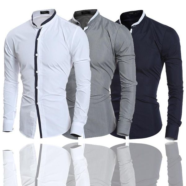 men's casual shirts fashion long sleeve men korean slim design cotton business male, White;black
men's casual shirts fashion long sleeve men korean slim design cotton business male, White;black