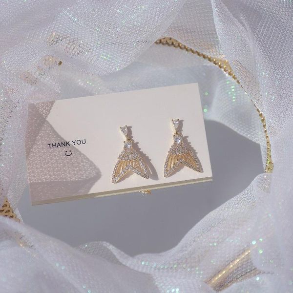 stud female luxury crystal charm earrings 14kgold wedding jewelry white zircon korean for women, Golden;silver
stud female luxury crystal charm earrings 14kgold wedding jewelry white zircon korean for women, Golden;silver