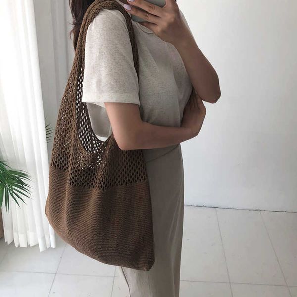 casual hollow woven women shoulder bags designer knitting handbags large capacity tote summer beach bag big purses shopper sac c0601
casual hollow woven women shoulder bags designer knitting handbags large capacity tote summer beach bag big purses shopper sac c0601