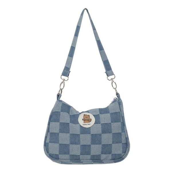 preppy style bear embroidered shoulder bag fashion plaid print underarm women's denim luxury handbag torebki damskie cross body
preppy style bear embroidered shoulder bag fashion plaid print underarm women's denim luxury handbag torebki damskie cross body