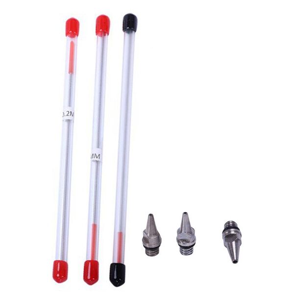 professional spray guns fashion3pcs set 0.2/0.3/0.5mm airbrush nozzle needle airbrushes spraying paint sprayer replacement parts tool access
professional spray guns fashion3pcs set 0.2/0.3/0.5mm airbrush nozzle needle airbrushes spraying paint sprayer replacement parts tool access