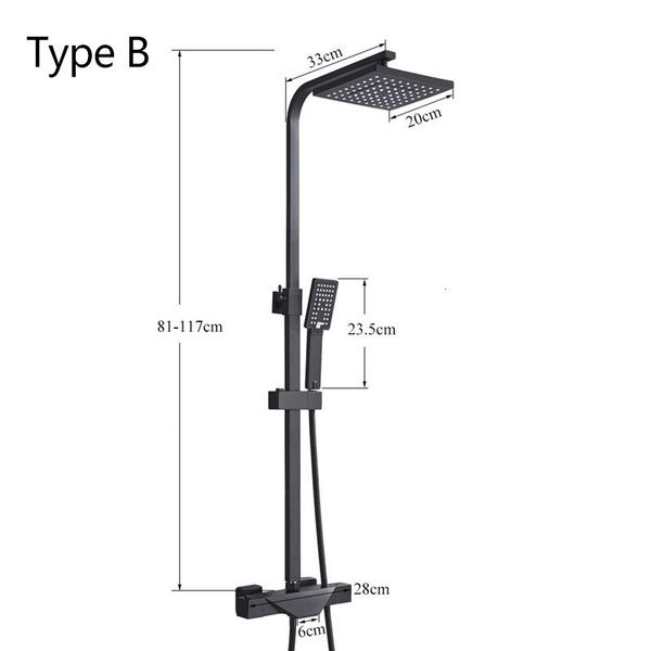 bathroom shower heads black/chrome thermostatic faucet cold mixer tap rain head bath set systems vm42
bathroom shower heads black/chrome thermostatic faucet cold mixer tap rain head bath set systems vm42