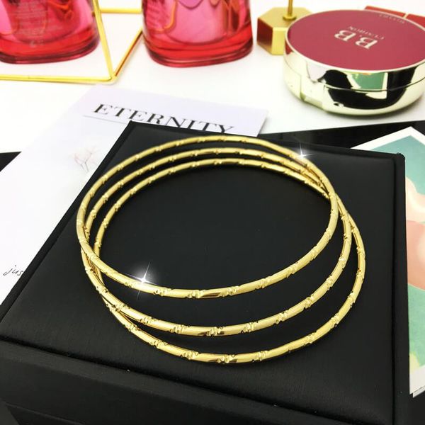 bangle 3pcs stainless steel bangles for women trendy simple gold color embossing bracelets luxury fine jewelry gifts, Black
bangle 3pcs stainless steel bangles for women trendy simple gold color embossing bracelets luxury fine jewelry gifts, Black