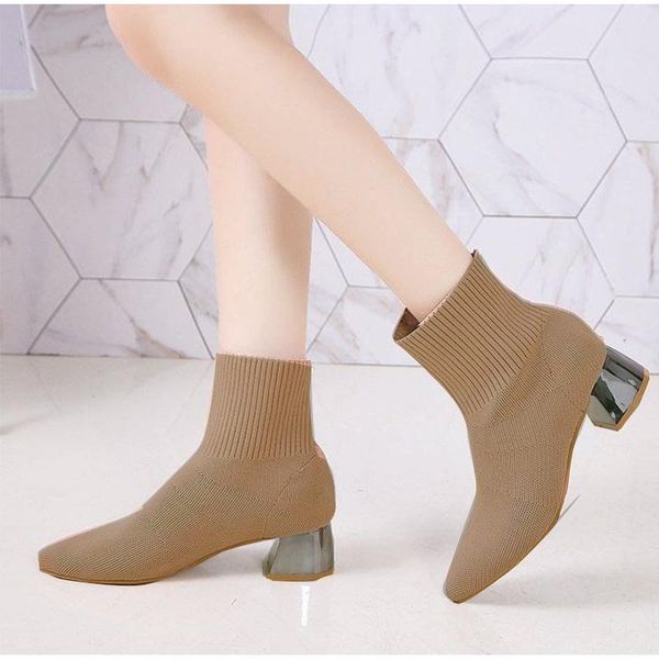 boots knitting women's sock ladies air mesh shoes breathable woman casual comfortable ankle boot female mid thick heels footwear, Black
boots knitting women's sock ladies air mesh shoes breathable woman casual comfortable ankle boot female mid thick heels footwear, Black