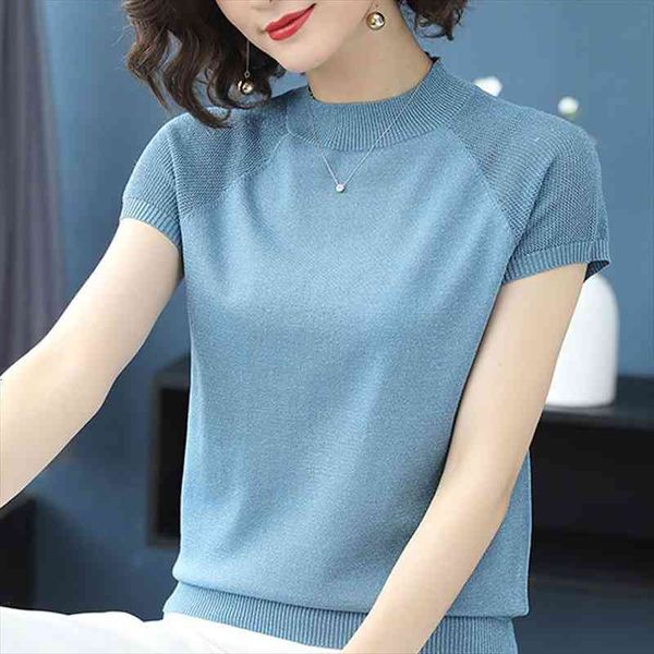 summer women hollow out sweaters short sleeve pullover half turtleneck female thin knit t shirts elastic white solid color navy, White;black
summer women hollow out sweaters short sleeve pullover half turtleneck female thin knit t shirts elastic white solid color navy, White;black