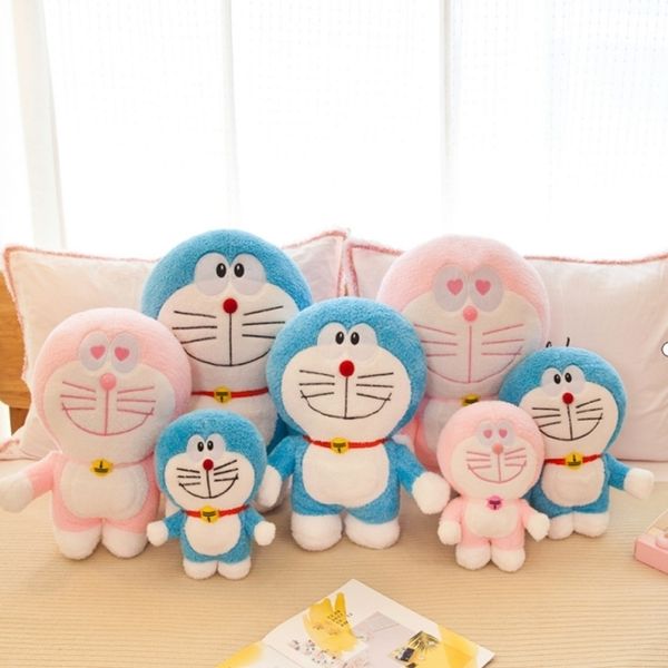 standing jingle plush doll couple robot cat blue fat doraemon doll pillow