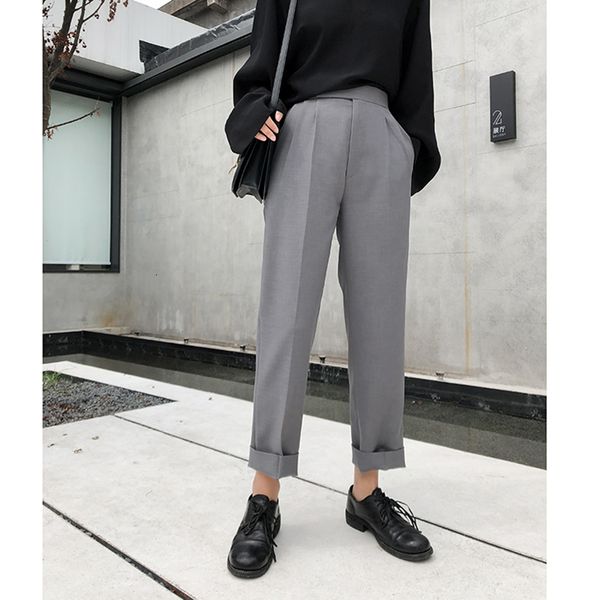 capri women autumn fashion tall gray waistline straight ladies chic women's pants, Black;white
capri women autumn fashion tall gray waistline straight ladies chic women's pants, Black;white