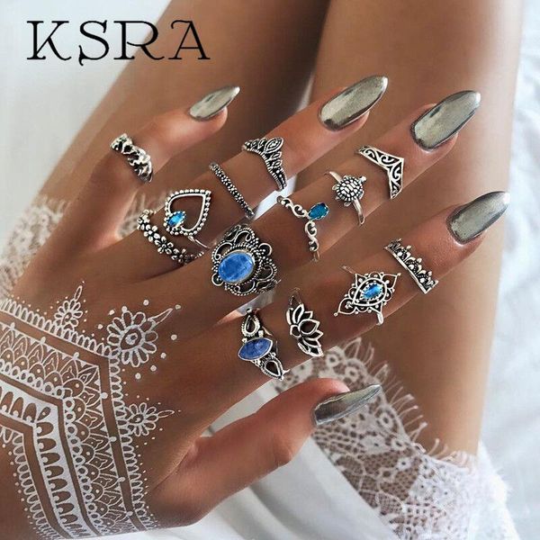 cluster rings ksra 2021 fashion western style classical 13pcs sets blue gem crown carved variety of ring women jewelry for holiday gift, Golden;silver
cluster rings ksra 2021 fashion western style classical 13pcs sets blue gem crown carved variety of ring women jewelry for holiday gift, Golden;silver