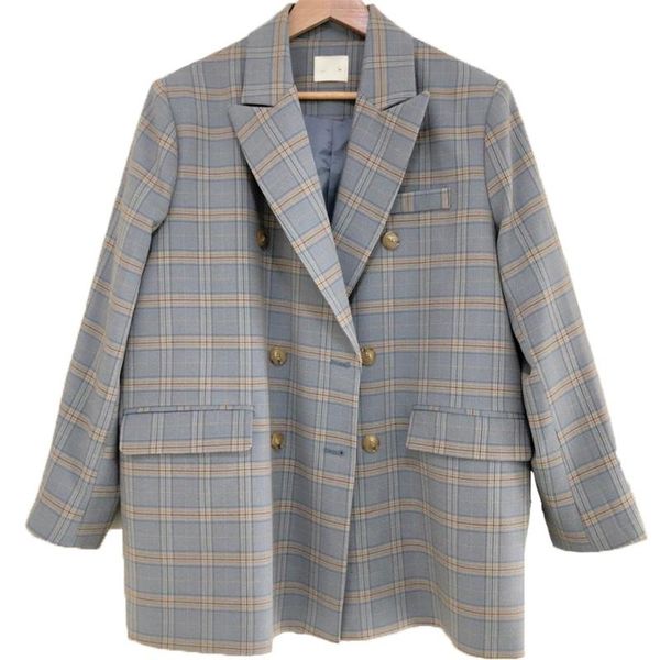 women's suits & blazers perhaps u blue khaki plaid notch collar long sleeve double-breasted pocket loose suit slim fit vintage casual b, White;black
women's suits & blazers perhaps u blue khaki plaid notch collar long sleeve double-breasted pocket loose suit slim fit vintage casual b, White;black
