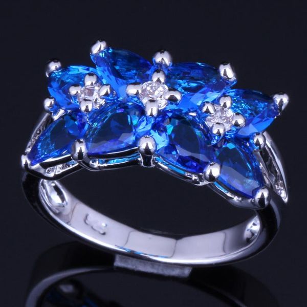 wedding rings prominent blue cubic zirconia white cz silver plated ring v0085, Slivery;golden
wedding rings prominent blue cubic zirconia white cz silver plated ring v0085, Slivery;golden