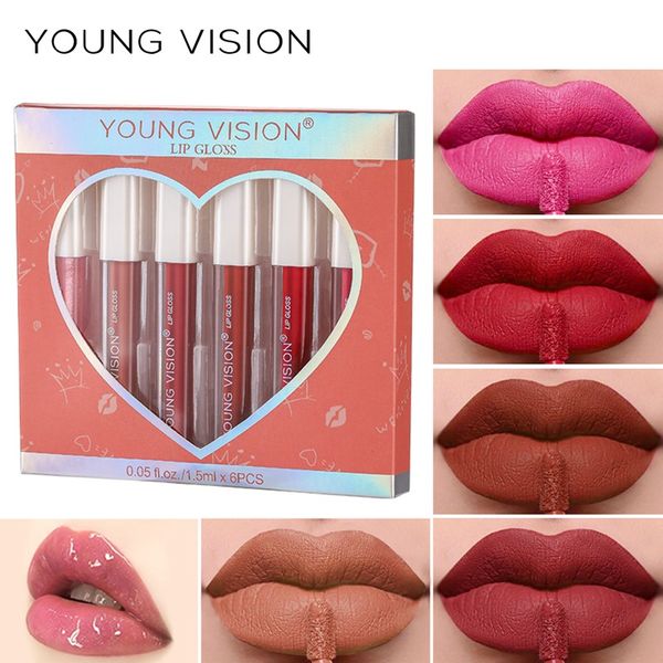 6pcs set of boxes velvet matte lipstick lasting non-stick liquid lipsticks lip gloss nude glaze makeup cosmetics labiales 1415
6pcs set of boxes velvet matte lipstick lasting non-stick liquid lipsticks lip gloss nude glaze makeup cosmetics labiales 1415
