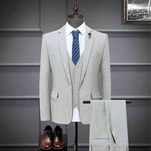 luxury men's suits blazers spring and autumn men's suit busins slim fit wedding suit coat vt trousers three piece banquet, White;black
luxury men's suits blazers spring and autumn men's suit busins slim fit wedding suit coat vt trousers three piece banquet, White;black