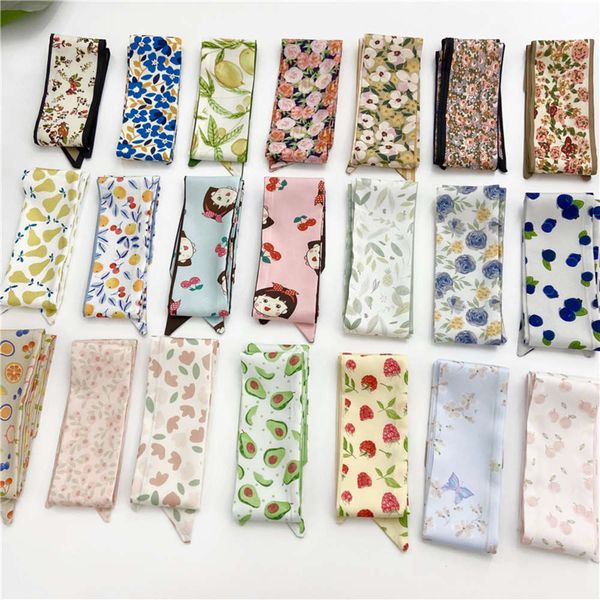 scarf fruit flower silk hairband french ribbon sweet girl bow rope ornament, Blue;gray
scarf fruit flower silk hairband french ribbon sweet girl bow rope ornament, Blue;gray