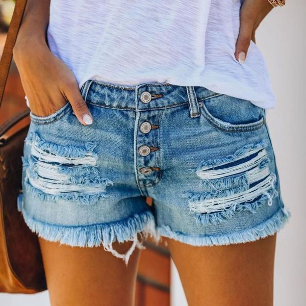 women's shorts summer women high waist ripped hole single-breasted tassel denim streetwear pockets 2021, White;black
women's shorts summer women high waist ripped hole single-breasted tassel denim streetwear pockets 2021, White;black