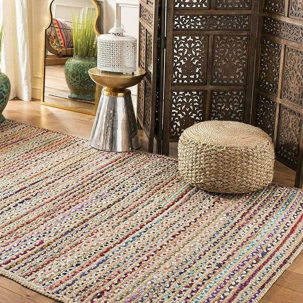carpets jute and cotton rug home living room floor decoration hand-woven reversible rustic appearance area carpet
carpets jute and cotton rug home living room floor decoration hand-woven reversible rustic appearance area carpet