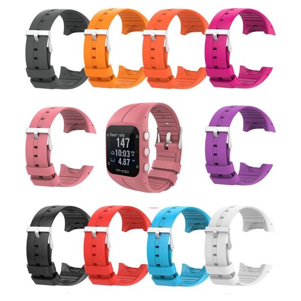 watch bands smartwatch replacement band strap for polar m400 m430 silicone premium quality waterproof rubber 10 colors, Black;brown 
watch bands smartwatch replacement band strap for polar m400 m430 silicone premium quality waterproof rubber 10 colors, Black;brown