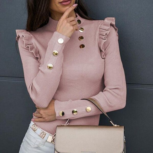 puff sleeve women blouse shirt knitted long feminine button fashion woman blouses 2021 spring ruffles ladies women's & shirts, White
puff sleeve women blouse shirt knitted long feminine button fashion woman blouses 2021 spring ruffles ladies women's & shirts, White