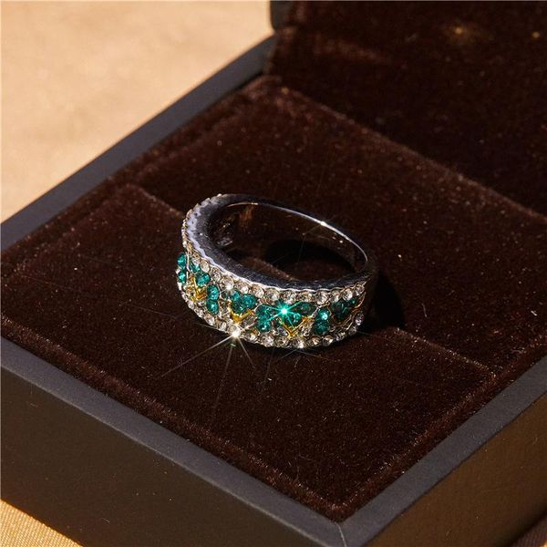 wedding rings engagement fashion exquisite green zircon valentine's day women's gift ring creative jewelry wholesale, Slivery;golden
wedding rings engagement fashion exquisite green zircon valentine's day women's gift ring creative jewelry wholesale, Slivery;golden