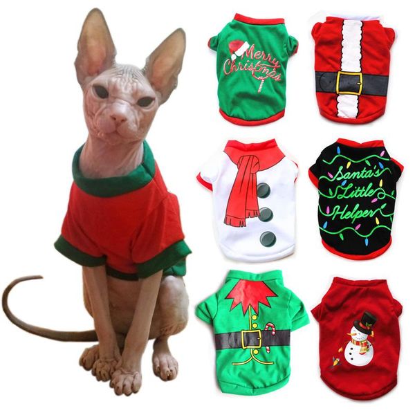 dog apparel christmas series printed costume pure cotton vest puppy shirt clothes for small dogs xmas pet sphynx cat kitten
dog apparel christmas series printed costume pure cotton vest puppy shirt clothes for small dogs xmas pet sphynx cat kitten