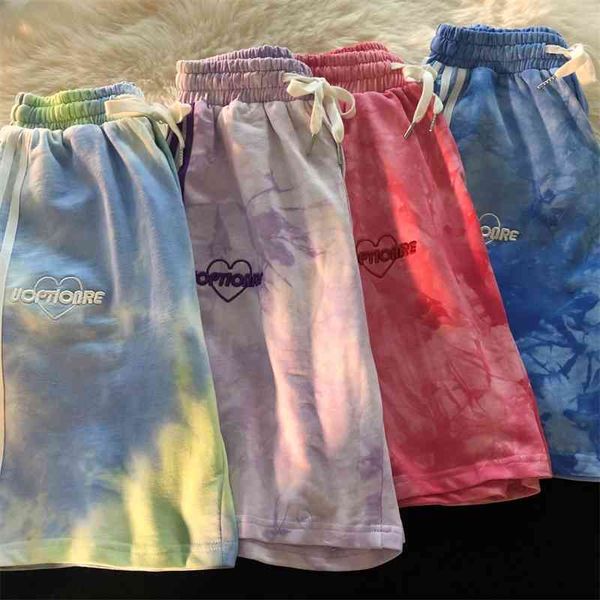 light design sense minority tie dyed shorts men's summer thin american hiphop fried street couple pants, Black
light design sense minority tie dyed shorts men's summer thin american hiphop fried street couple pants, Black