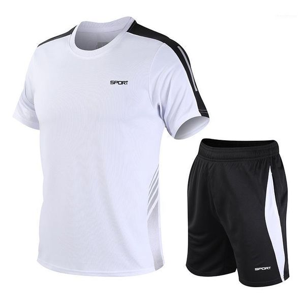 pieces/set men's track suit sports short-sleeved gym fitness running jogging tracksuits, Gray
pieces/set men's track suit sports short-sleeved gym fitness running jogging tracksuits, Gray
