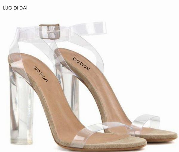 summer women wedding shoes open toe high heels party pvc sandals clear heel crystal, Black
summer women wedding shoes open toe high heels party pvc sandals clear heel crystal, Black
