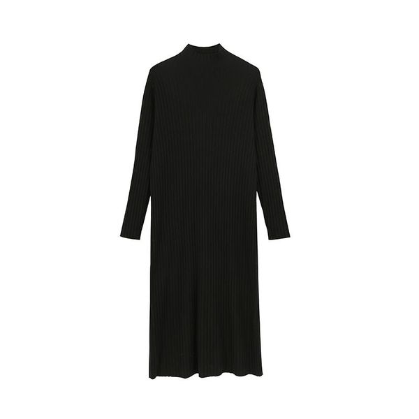 casual dresses turtleneck cowlneck knitted dress women long knit straight autumn winter thick warm midi christmas 2021, Black;gray
casual dresses turtleneck cowlneck knitted dress women long knit straight autumn winter thick warm midi christmas 2021, Black;gray