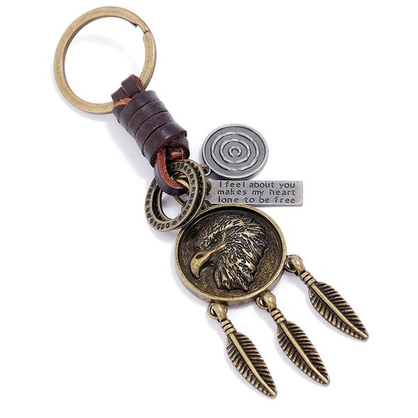 key rings simple eagle pendant personalized locomotive car cowhide chain creative men's hand woven accessories, Slivery;golden
key rings simple eagle pendant personalized locomotive car cowhide chain creative men's hand woven accessories, Slivery;golden