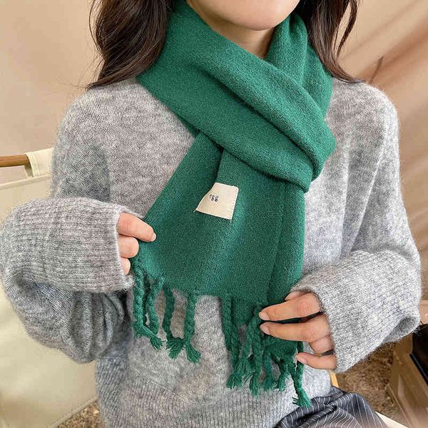 egg korean pure color knitted wool scarf for women in autumn and winter versatile thickened warm tassel shawl bib neck protection, Blue;gray
egg korean pure color knitted wool scarf for women in autumn and winter versatile thickened warm tassel shawl bib neck protection, Blue;gray