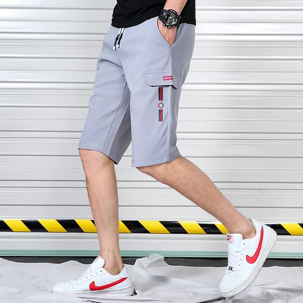 men's shorts 2021 summer casual ins male selling knee-length pants youth loose 5-point trousers beach black grey homme, White;black
men's shorts 2021 summer casual ins male selling knee-length pants youth loose 5-point trousers beach black grey homme, White;black