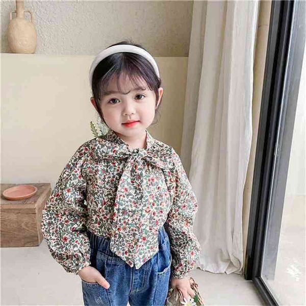 spring arrival girls long sleeve floral blouses kids korean design blouse 210528, White;black
spring arrival girls long sleeve floral blouses kids korean design blouse 210528, White;black