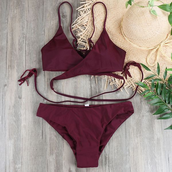 2021 new wrap bikini monokini brazilian crochet swimsuit wine red swimwear women maillot de bain swimming bathing suit
2021 new wrap bikini monokini brazilian crochet swimsuit wine red swimwear women maillot de bain swimming bathing suit