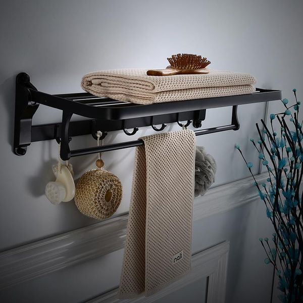 towel racks folding bathroom rack black/white foldable bath holder shelves rail aluminum alloy 50-60 cm
towel racks folding bathroom rack black/white foldable bath holder shelves rail aluminum alloy 50-60 cm