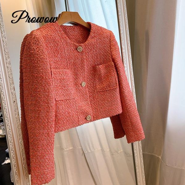 women's jackets runway women autumn elegant woven tweed luxury red jacket short brand design long sleeve cardigans party clothing, Black;brown
women's jackets runway women autumn elegant woven tweed luxury red jacket short brand design long sleeve cardigans party clothing, Black;brown