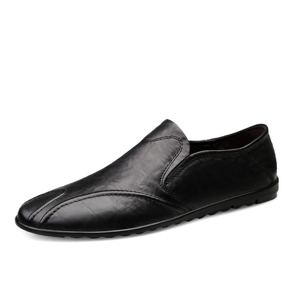 men shoes casual luxury brand men loafers genuine leather moccasins breathable boat shoes, Black
men shoes casual luxury brand men loafers genuine leather moccasins breathable boat shoes, Black