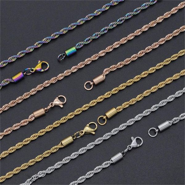 chains fashion braided rope link chain necklace for men women basic punk stainless steel diy choker jewelry brithday gifts, Silver
chains fashion braided rope link chain necklace for men women basic punk stainless steel diy choker jewelry brithday gifts, Silver
