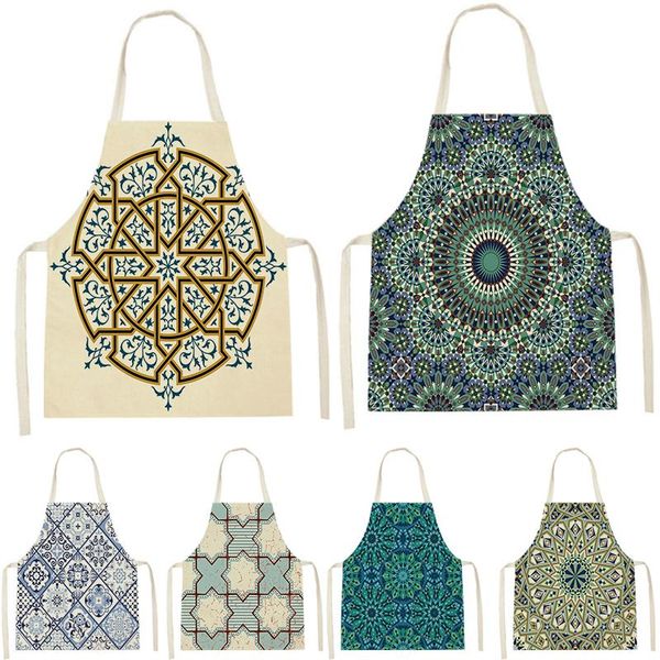 aprons blue white geometric pattern apron linen sleeveless kitchen cleaning tool household cooking
aprons blue white geometric pattern apron linen sleeveless kitchen cleaning tool household cooking