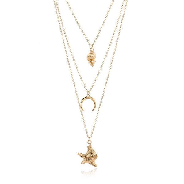 neck chains layered necklace large fashion jewelry colgantes mujer moda gifts for women friend shell pendant necklaces, Silver
neck chains layered necklace large fashion jewelry colgantes mujer moda gifts for women friend shell pendant necklaces, Silver
