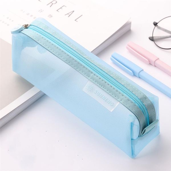 pencil bags transparent case mesh pen holder professional bag practical container stationery storage pouch
pencil bags transparent case mesh pen holder professional bag practical container stationery storage pouch