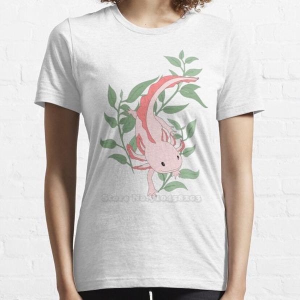 women's t-shirt axolotl funny printed women t shirt summer style hip hop casual cute animal minimal leaves plants giftoriginal, White
women's t-shirt axolotl funny printed women t shirt summer style hip hop casual cute animal minimal leaves plants giftoriginal, White