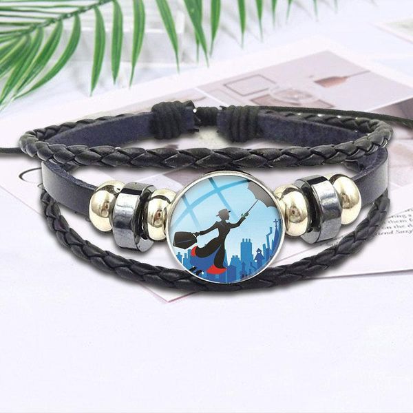 charm bracelets brand jewelry with glass cabochon statement black leather bracelet bangle for men women mary poppins, Golden;silver
charm bracelets brand jewelry with glass cabochon statement black leather bracelet bangle for men women mary poppins, Golden;silver