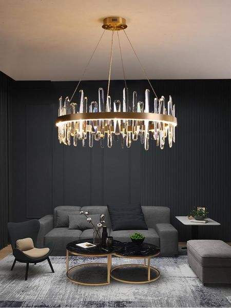 light luxury living room chandelier modern contracted k9 crystal designer bedroom lighting dining led adjustable pendant lamps
light luxury living room chandelier modern contracted k9 crystal designer bedroom lighting dining led adjustable pendant lamps