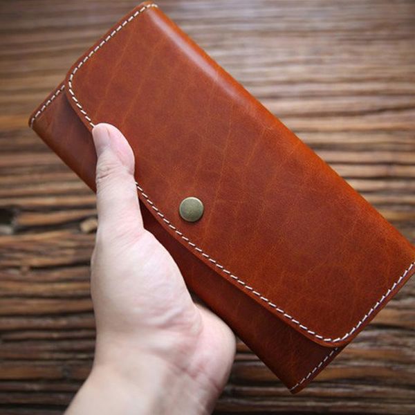 luxury vegetable tanning genuine leather long cover purse all nature cowhide men and women zipper button wallet wallets, Red;black
luxury vegetable tanning genuine leather long cover purse all nature cowhide men and women zipper button wallet wallets, Red;black